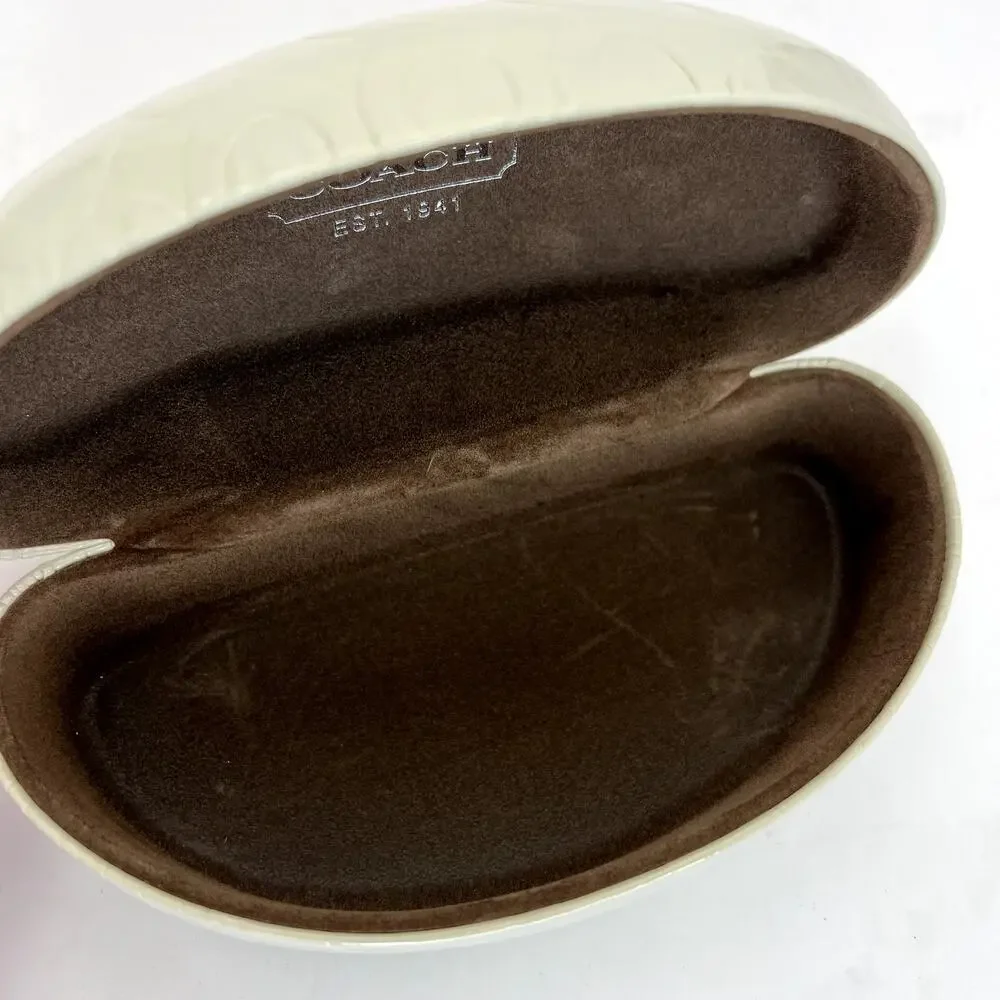 Coach white clam